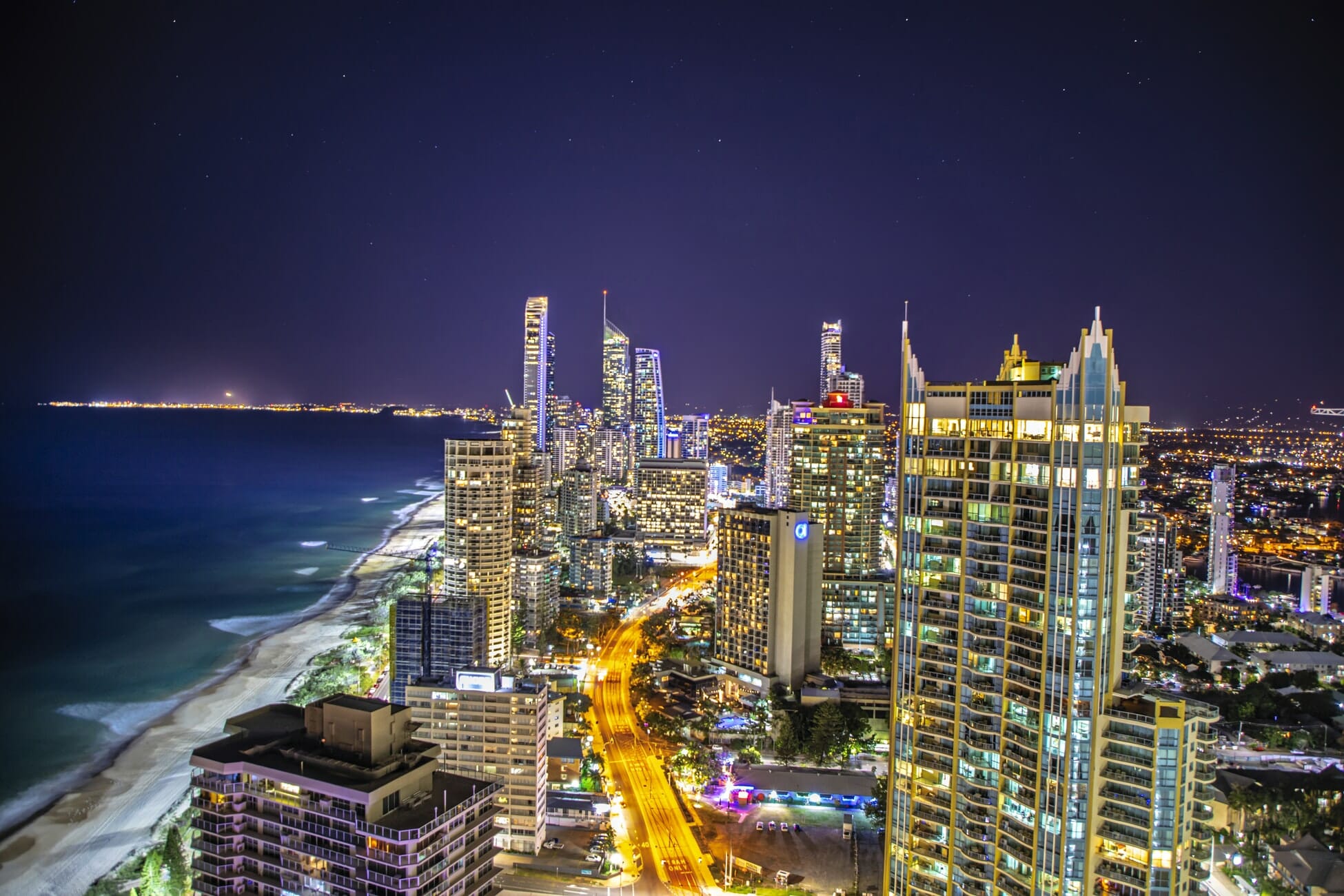 Nightlife in Surfers Paradise at the Gold Coast QLD